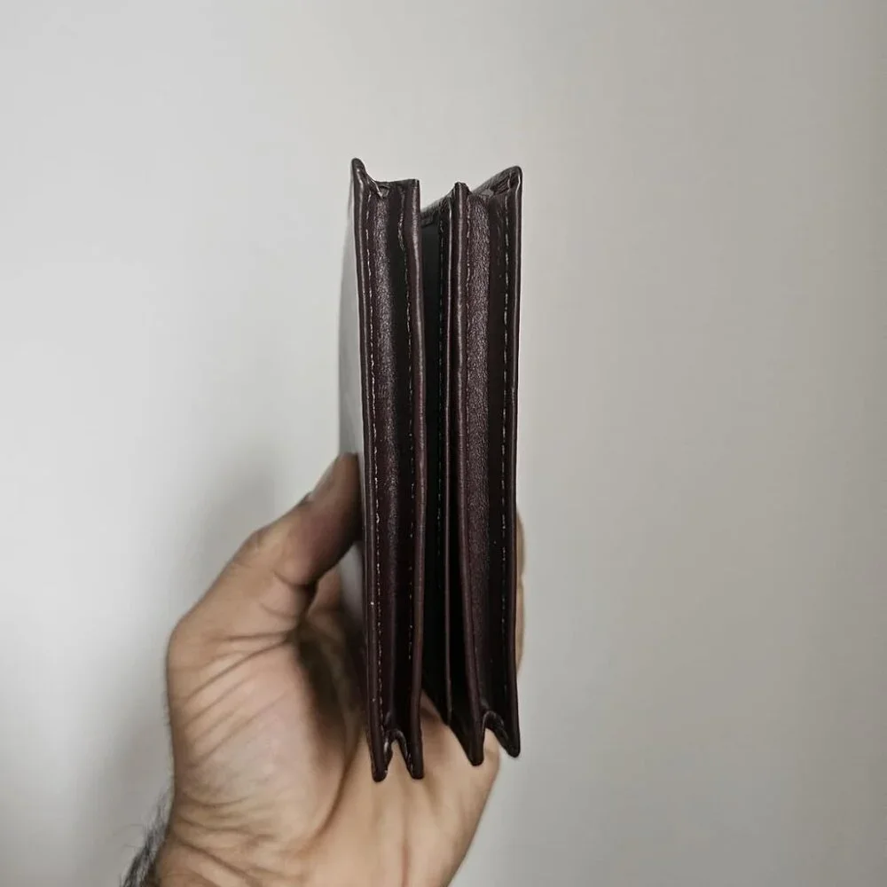 Large Capacity Genuine Leather Bifold Wallet/Credit Card Holder for Men